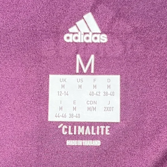 Adidas top women medium spaghetti strap racerback tank purple - Picture 4 of 8